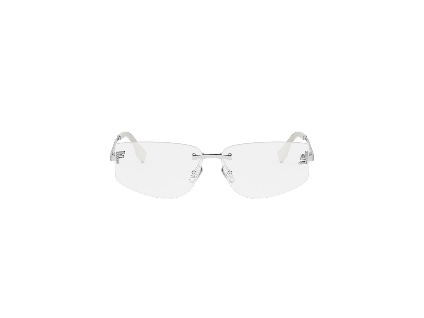 Rimless Geometric Eyeglasses