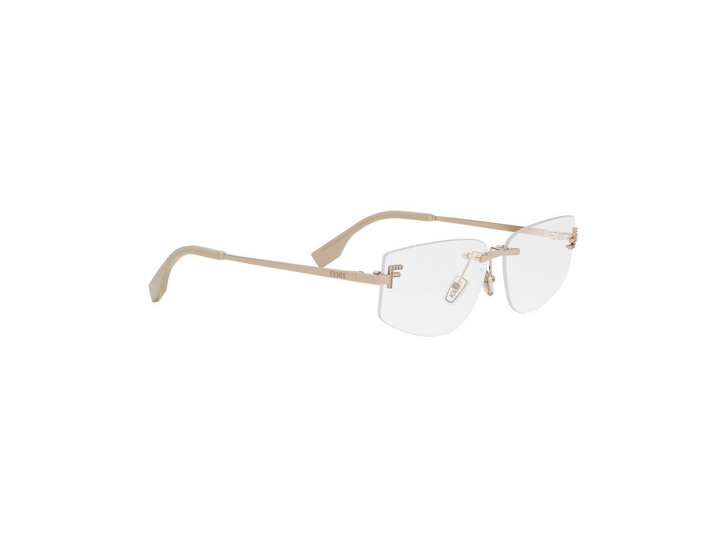 Rimless Geometric Eyeglasses