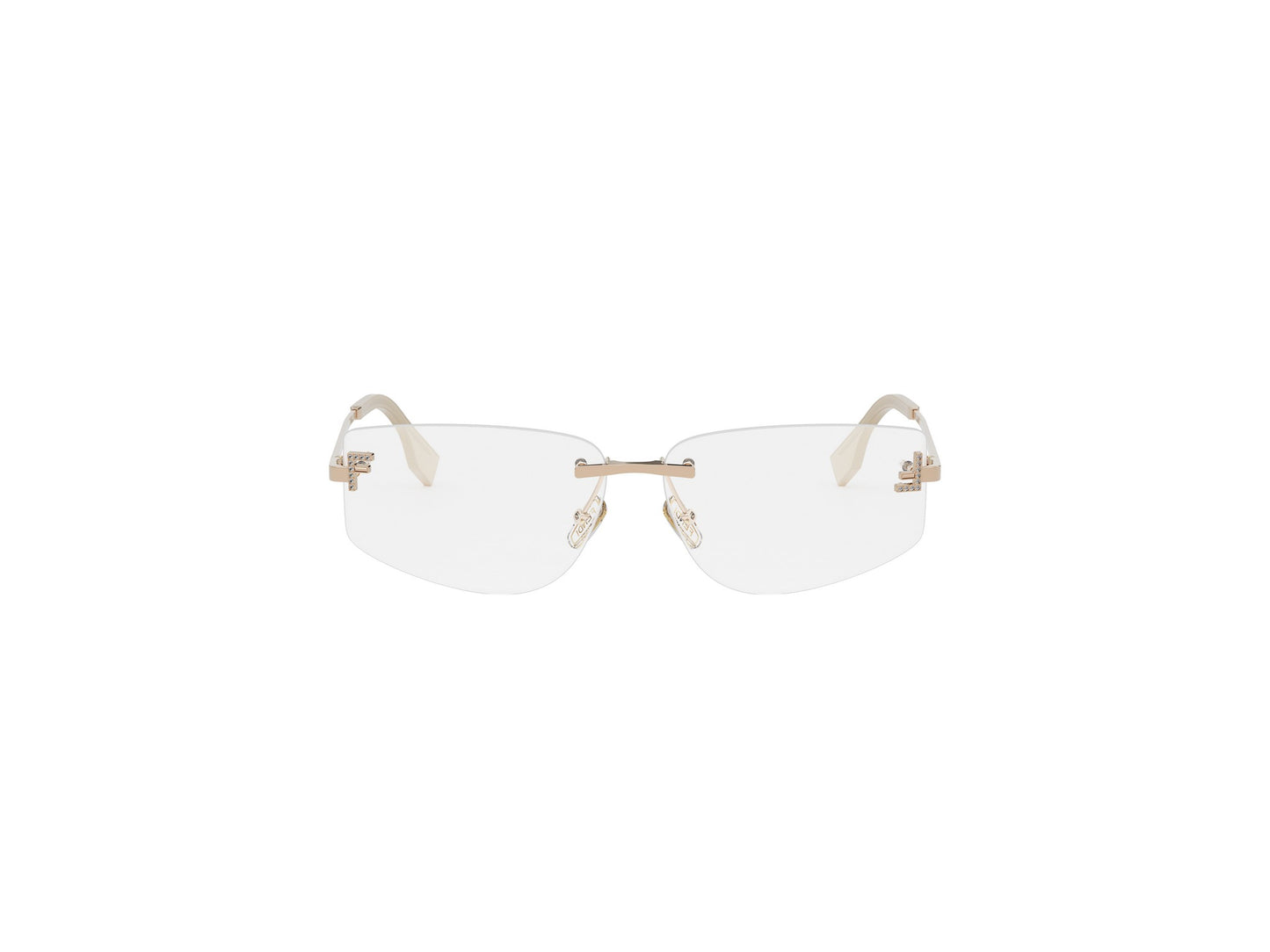 Rimless Geometric Eyeglasses