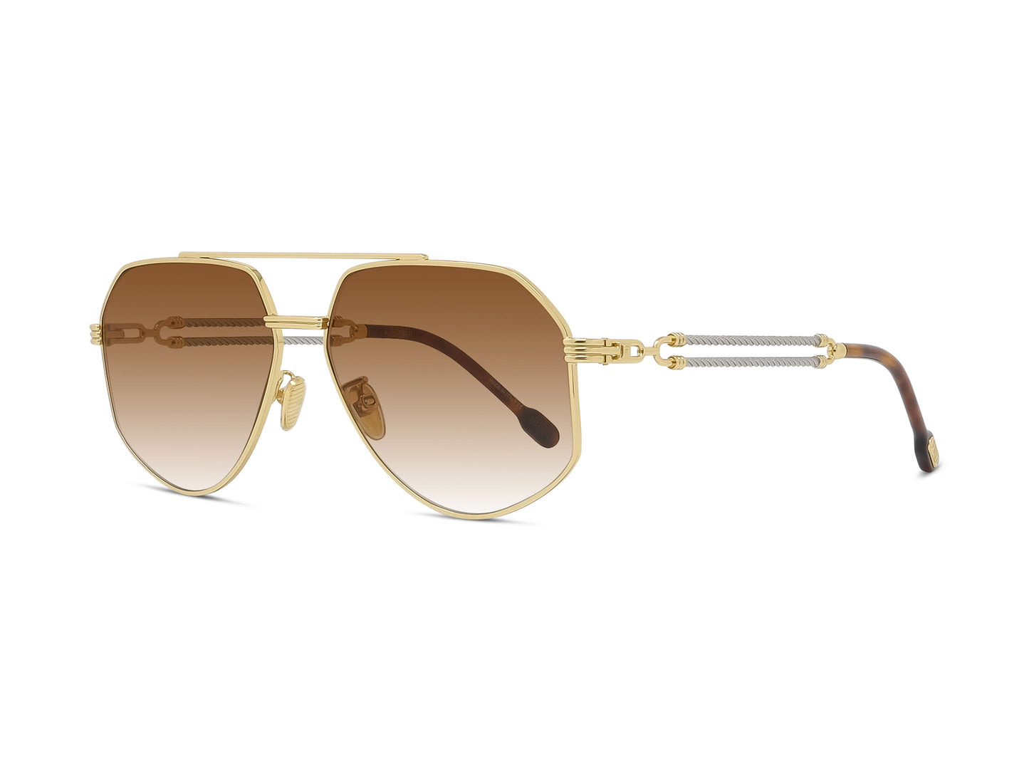 Pilot Shiny Gold Metal Sunglasses