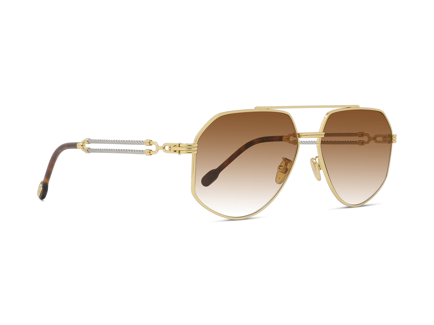 Pilot Shiny Gold Metal Sunglasses