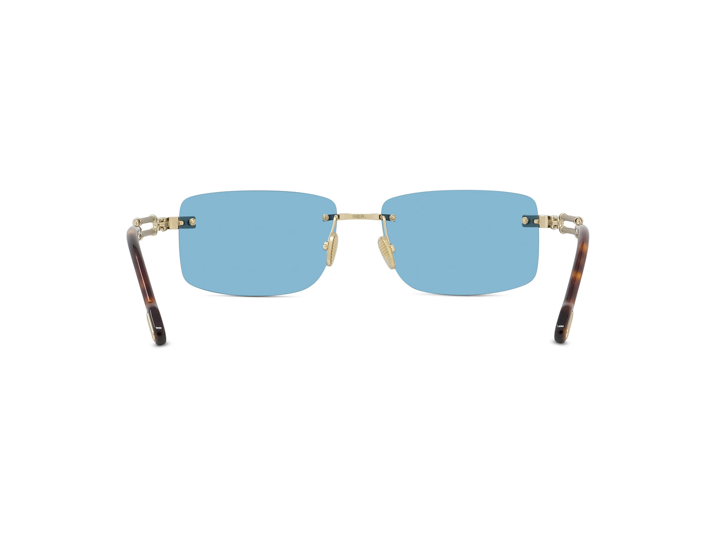 Blue Geometric Sunglasses