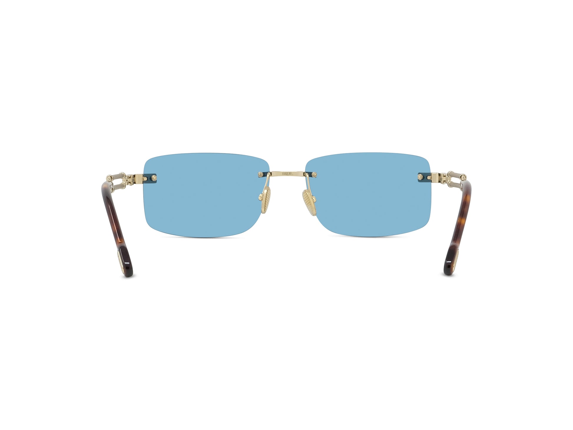 Blue Geometric Sunglasses