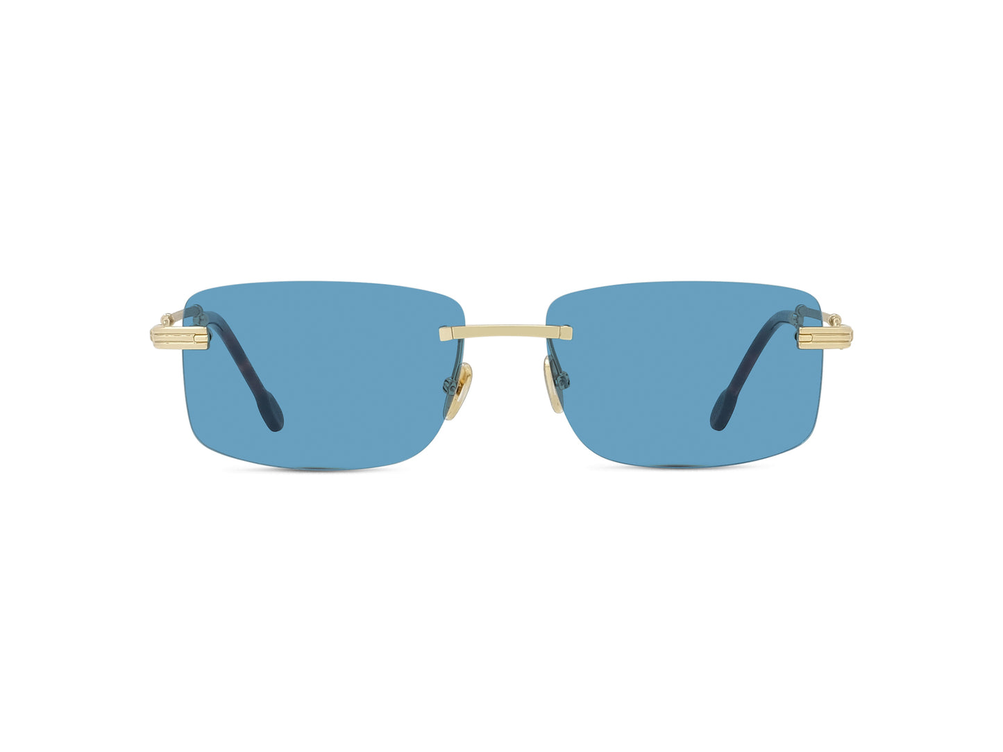 Blue Geometric Sunglasses