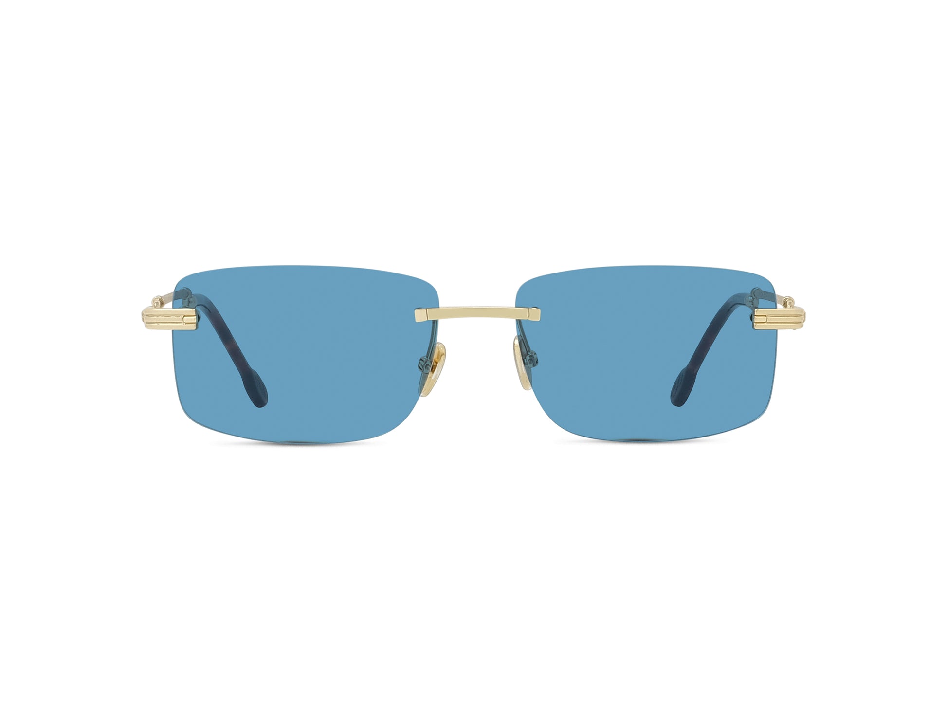 Blue Geometric Sunglasses