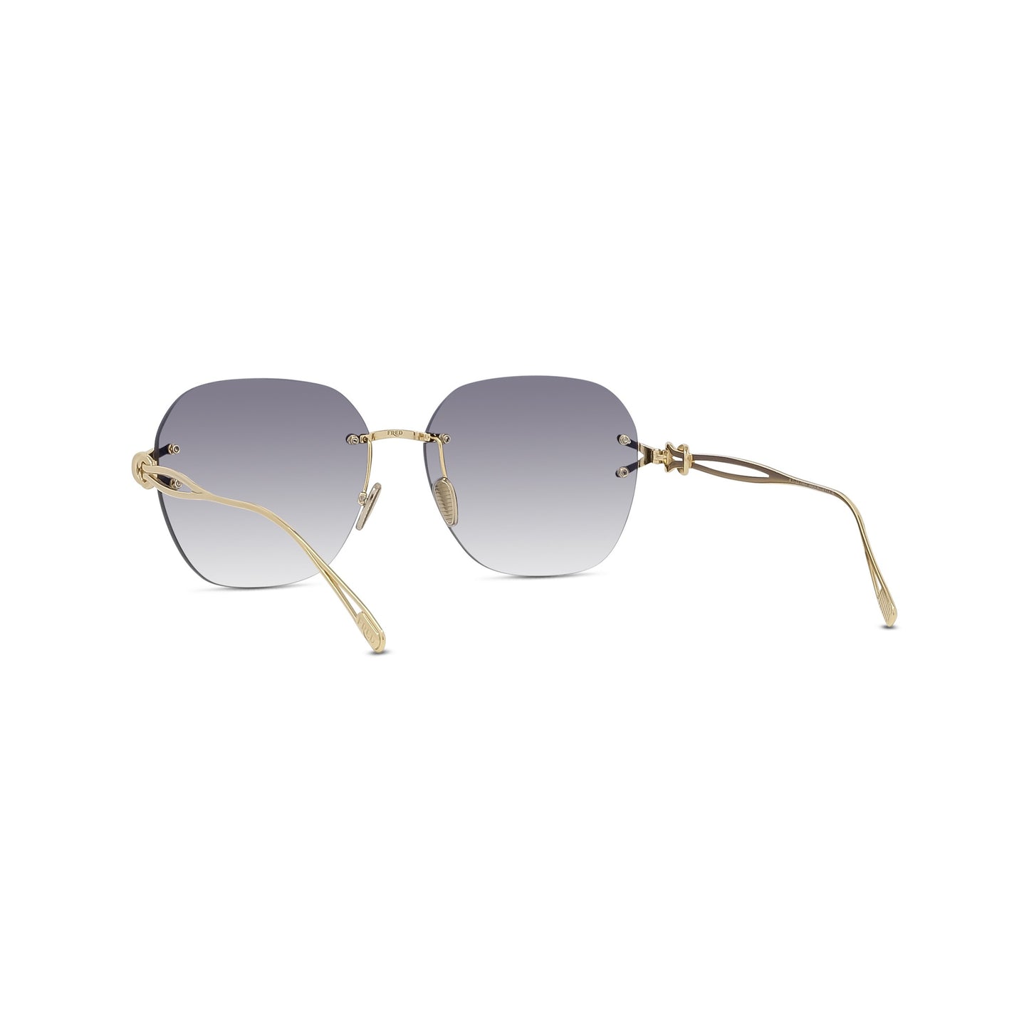 Gold Rimless Sunglasses