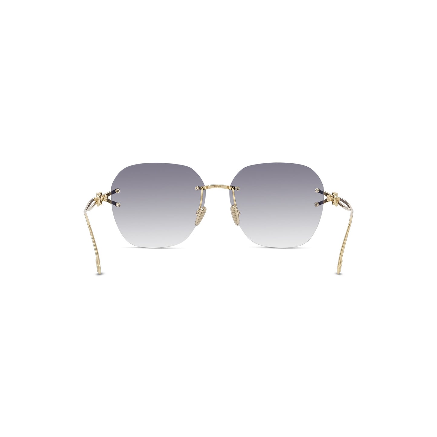 Gold Rimless Sunglasses