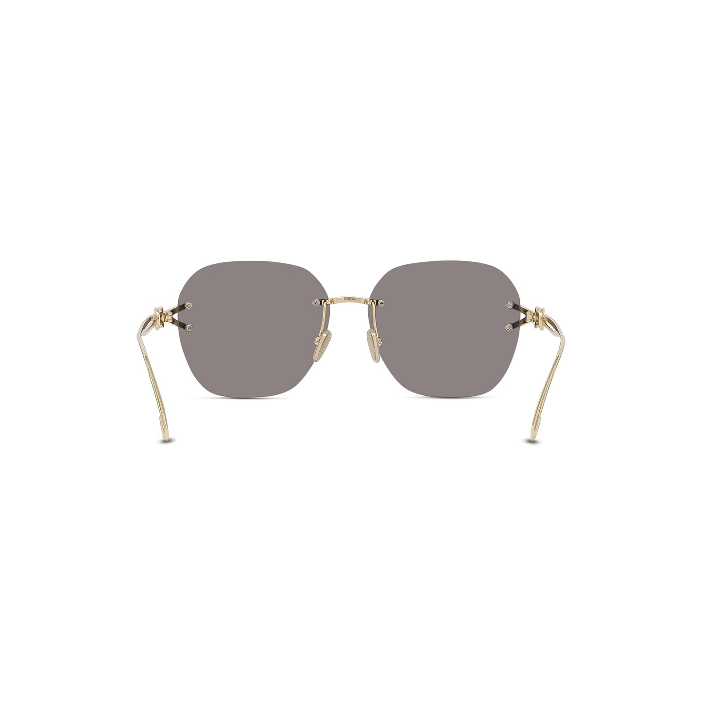 Gold Rimless Sunglasses
