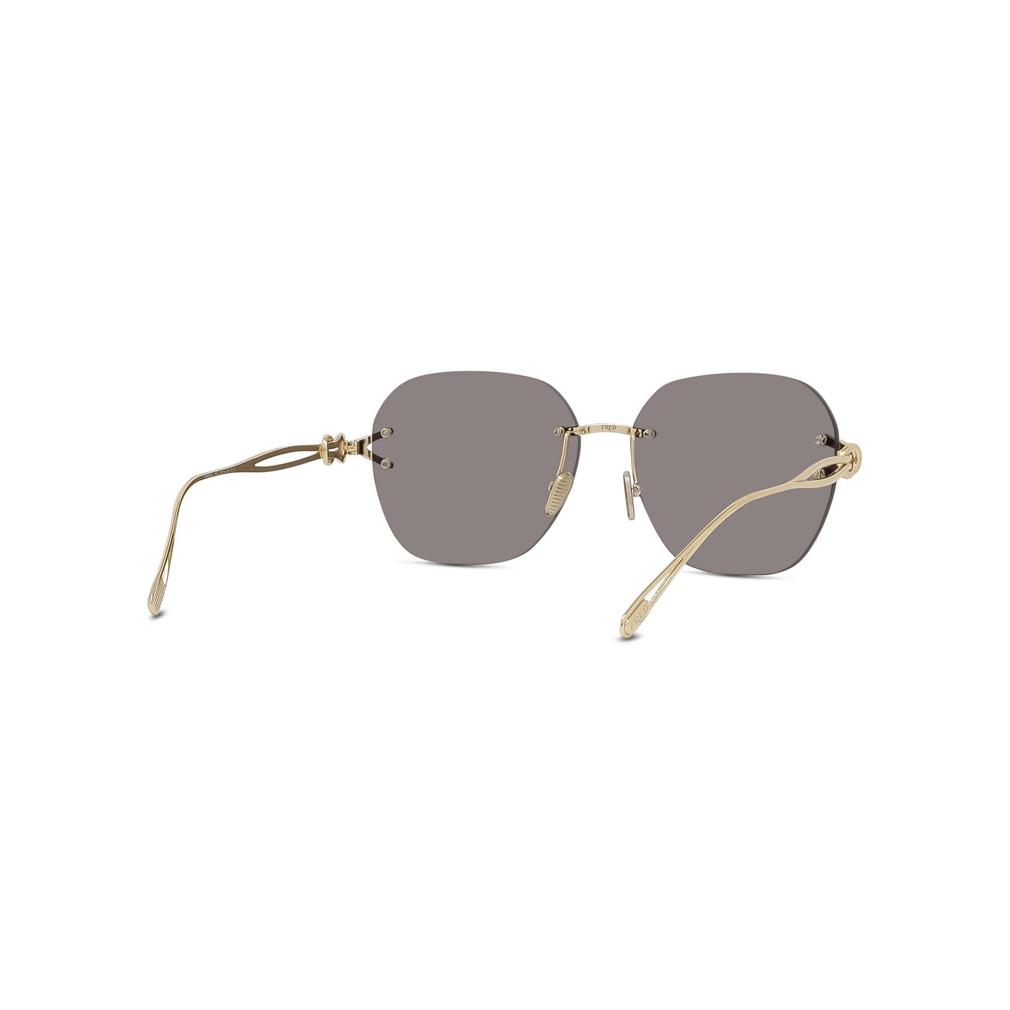 Gold Rimless Sunglasses