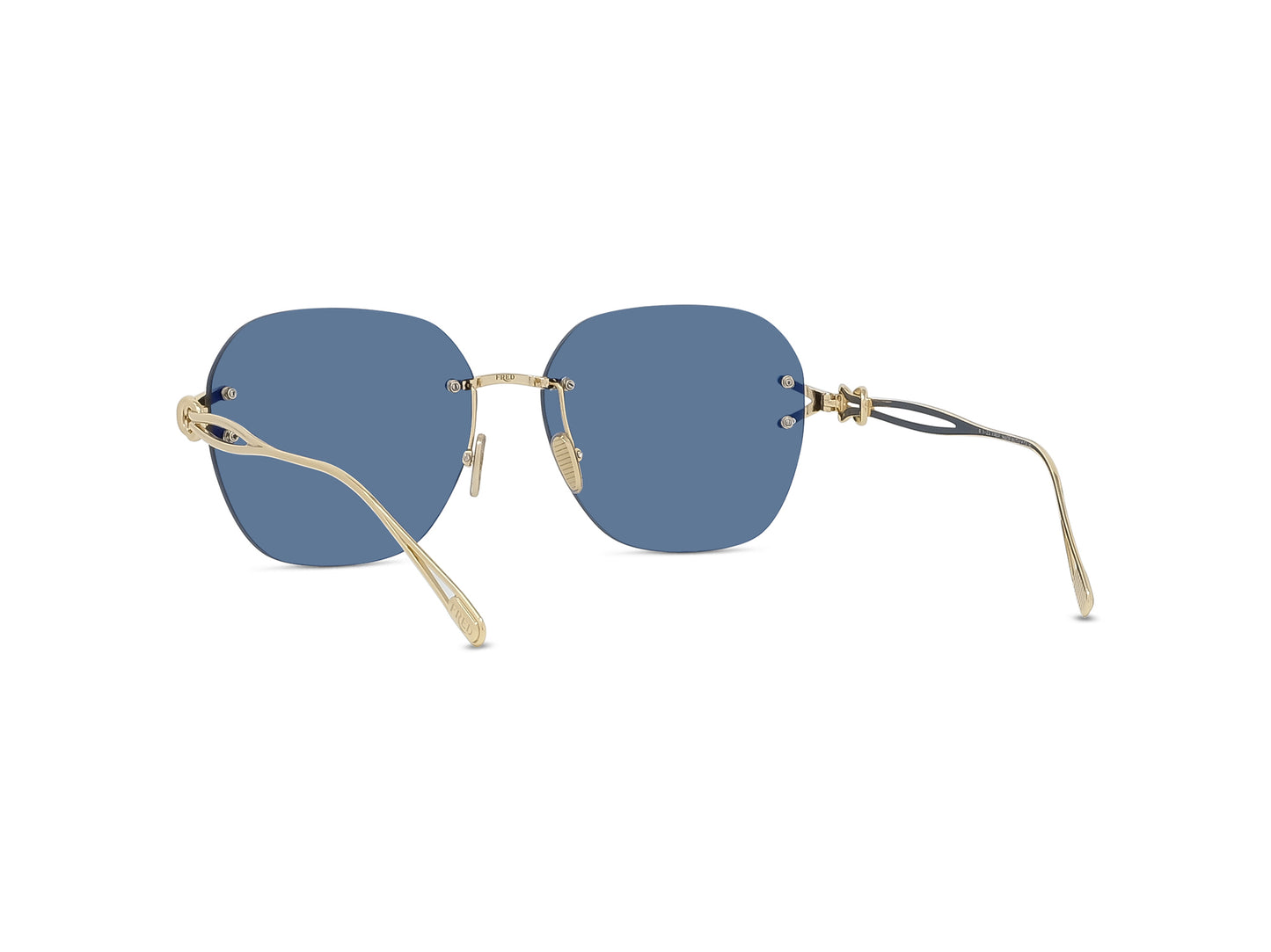 Gold Rimless Sunglasses