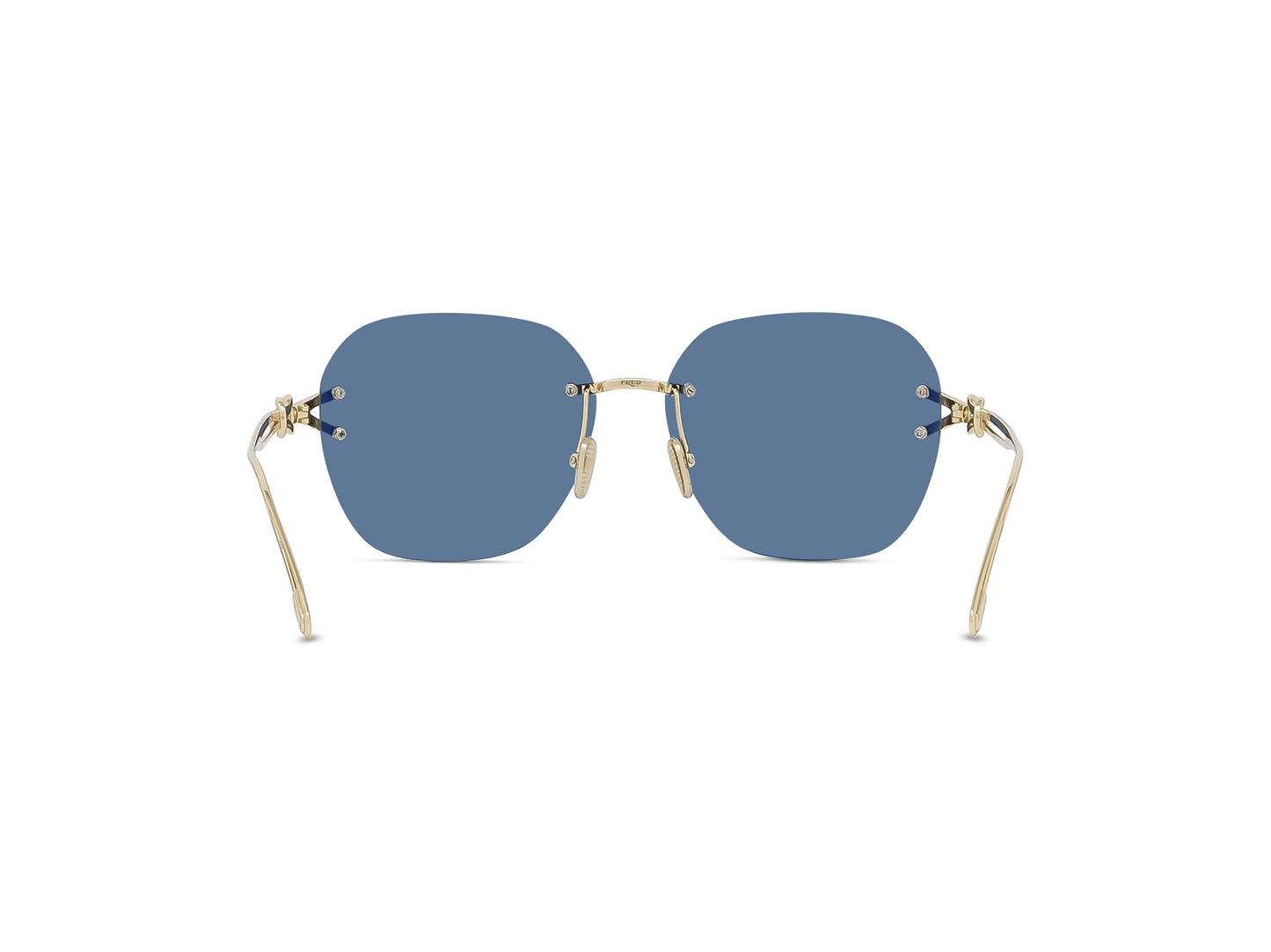 Gold Rimless Sunglasses