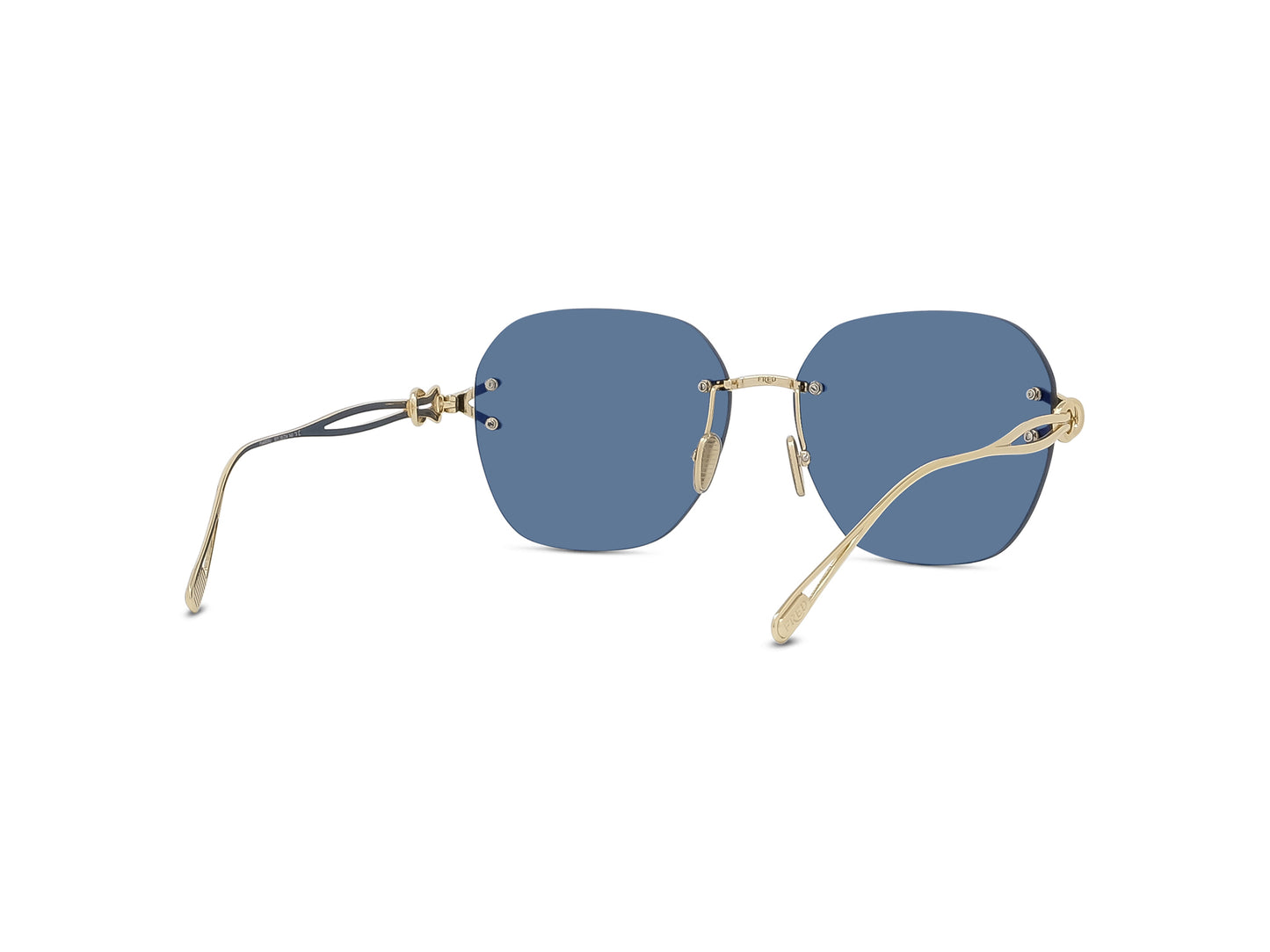 Gold Rimless Sunglasses