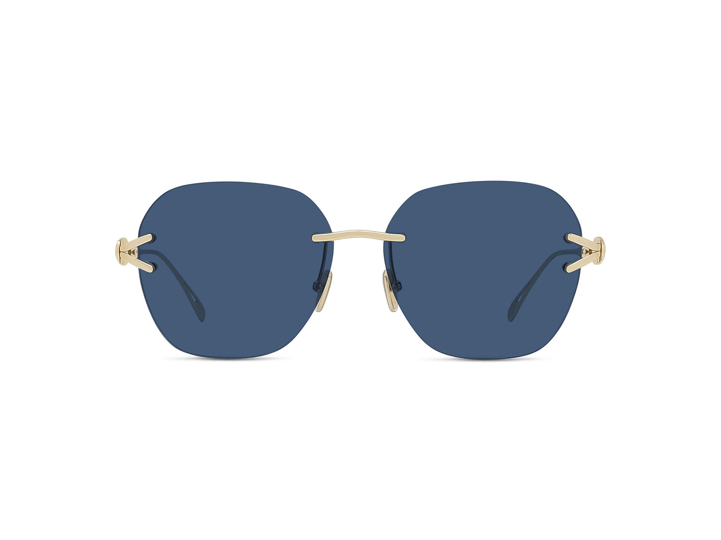 Gold Rimless Sunglasses