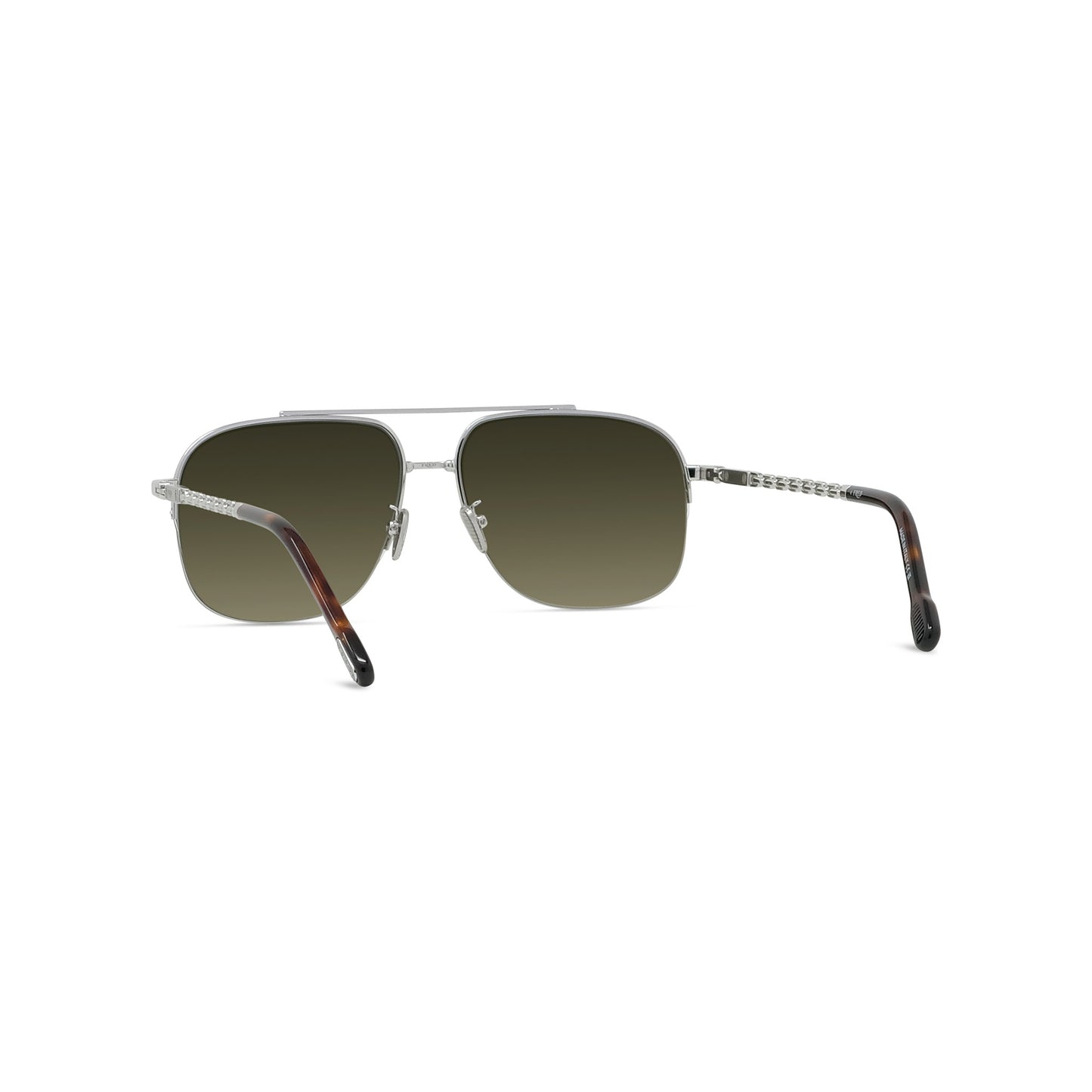 Semi-Rimless Metal Sunglasses