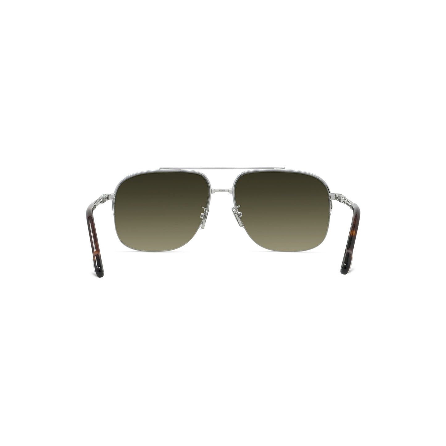 Semi-Rimless Metal Sunglasses