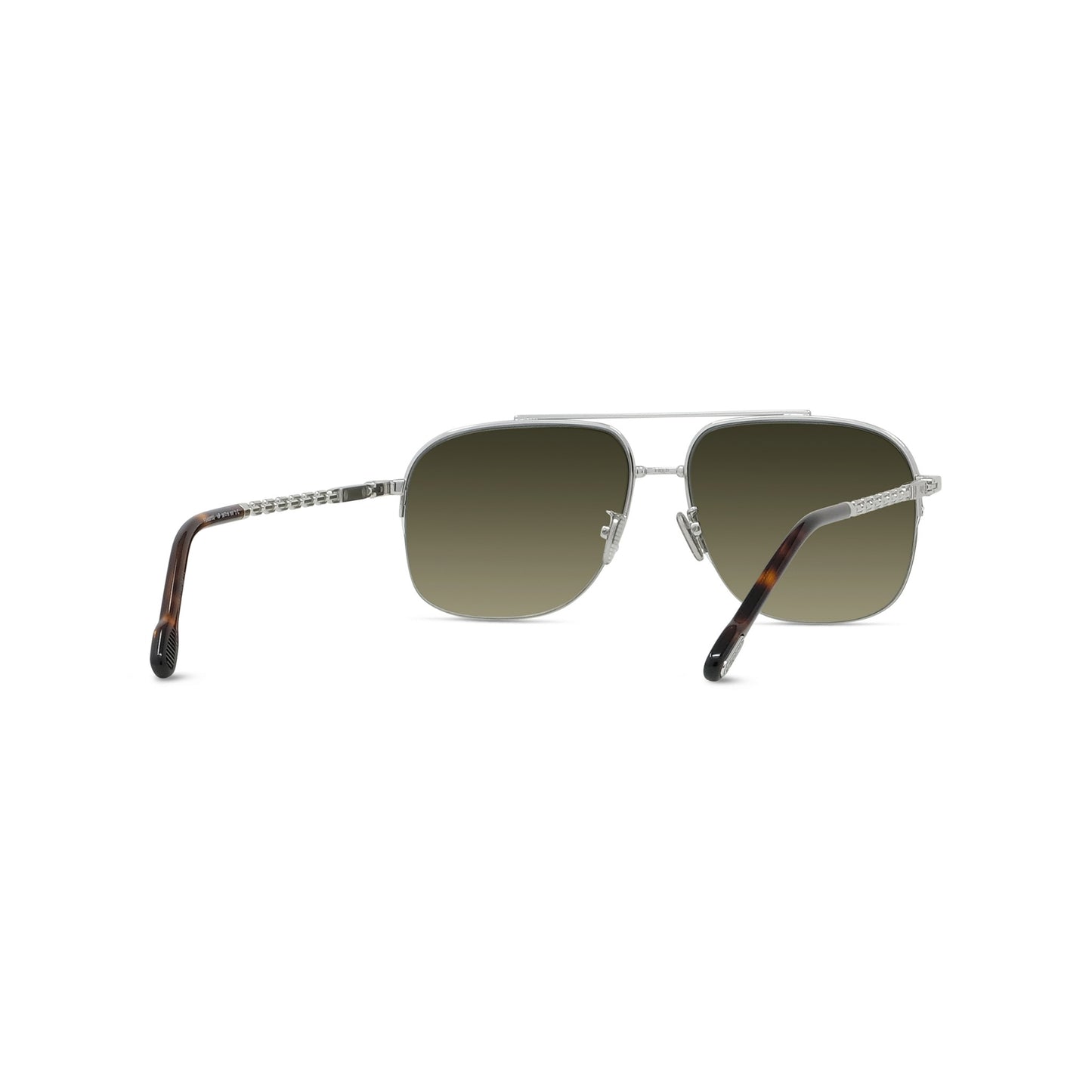Semi-Rimless Metal Sunglasses