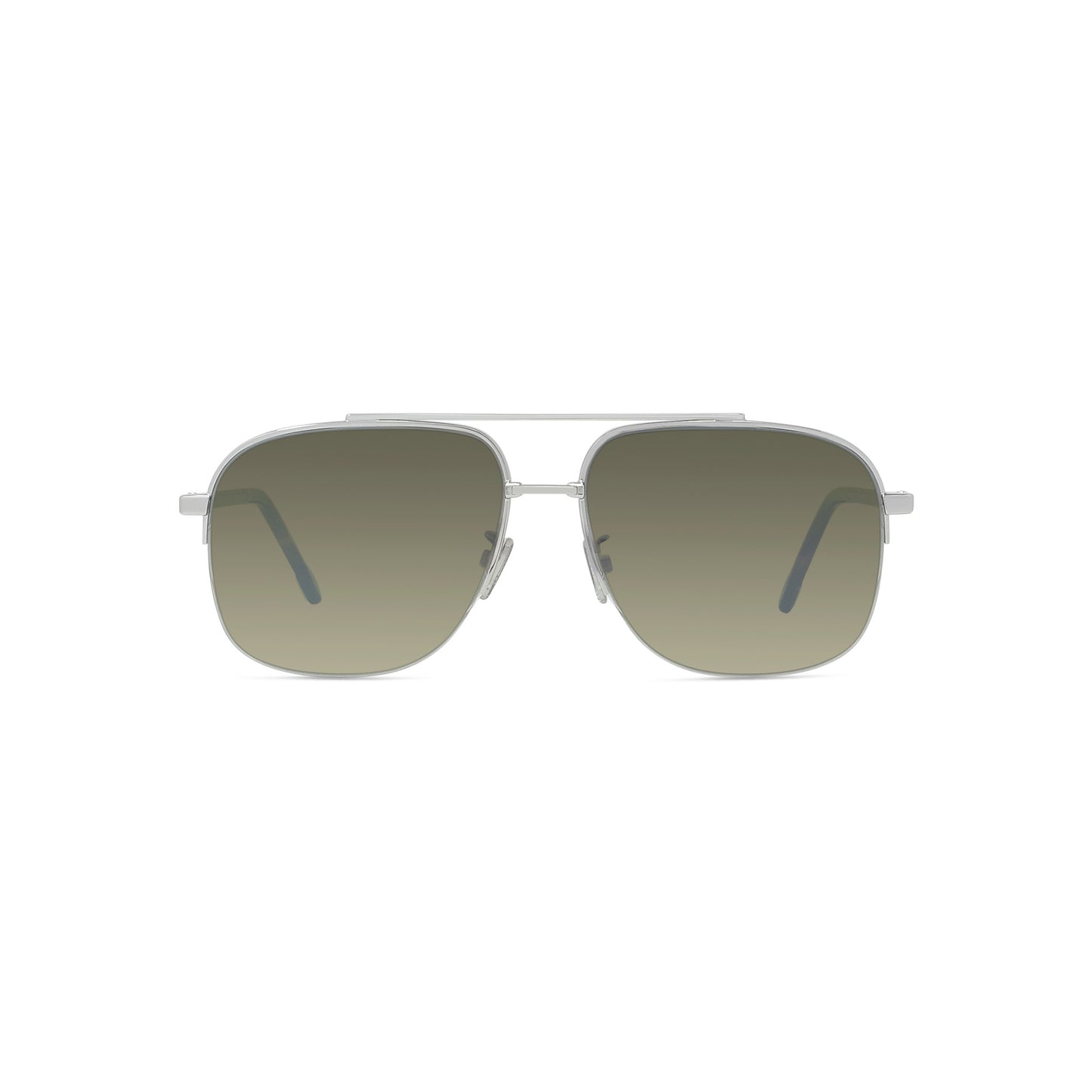 Semi-Rimless Metal Sunglasses
