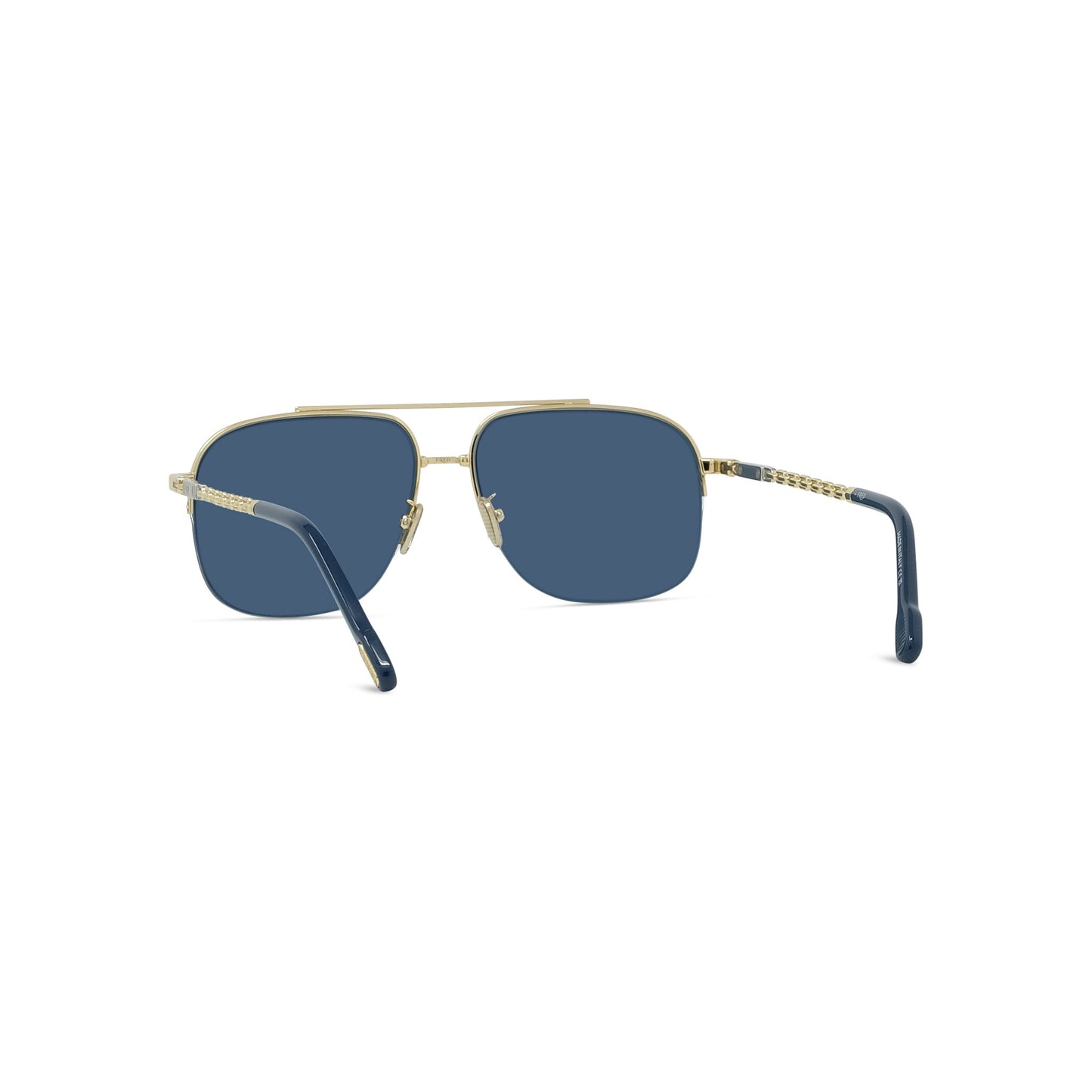 Semi-Rimless Metal Sunglasses