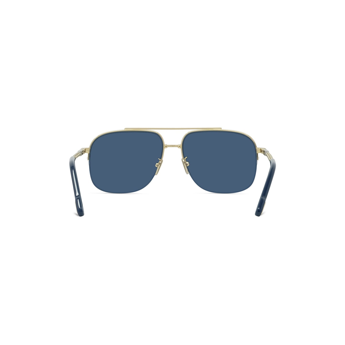 Semi-Rimless Metal Sunglasses