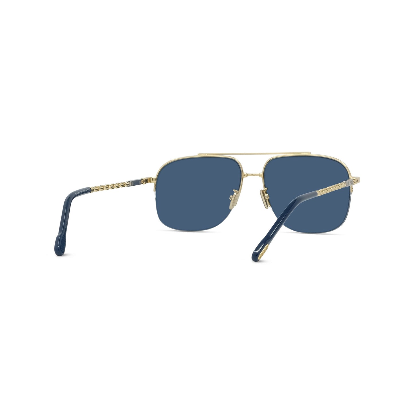 Semi-Rimless Metal Sunglasses