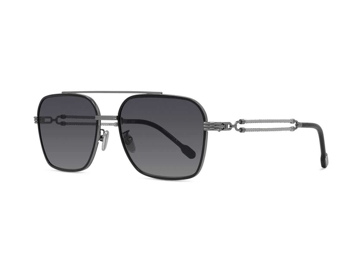 Silver Metal Navigator Sunglasses
