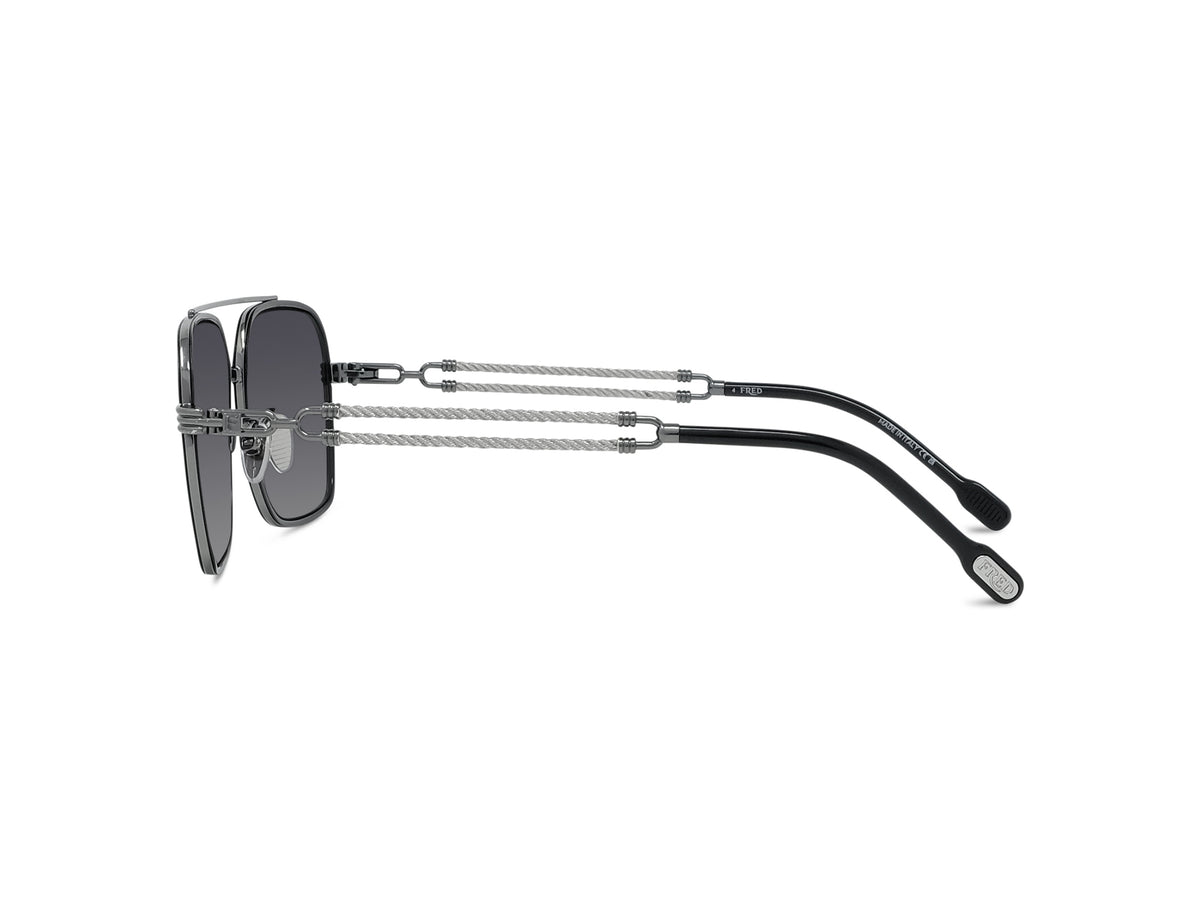 Silver Metal Navigator Sunglasses