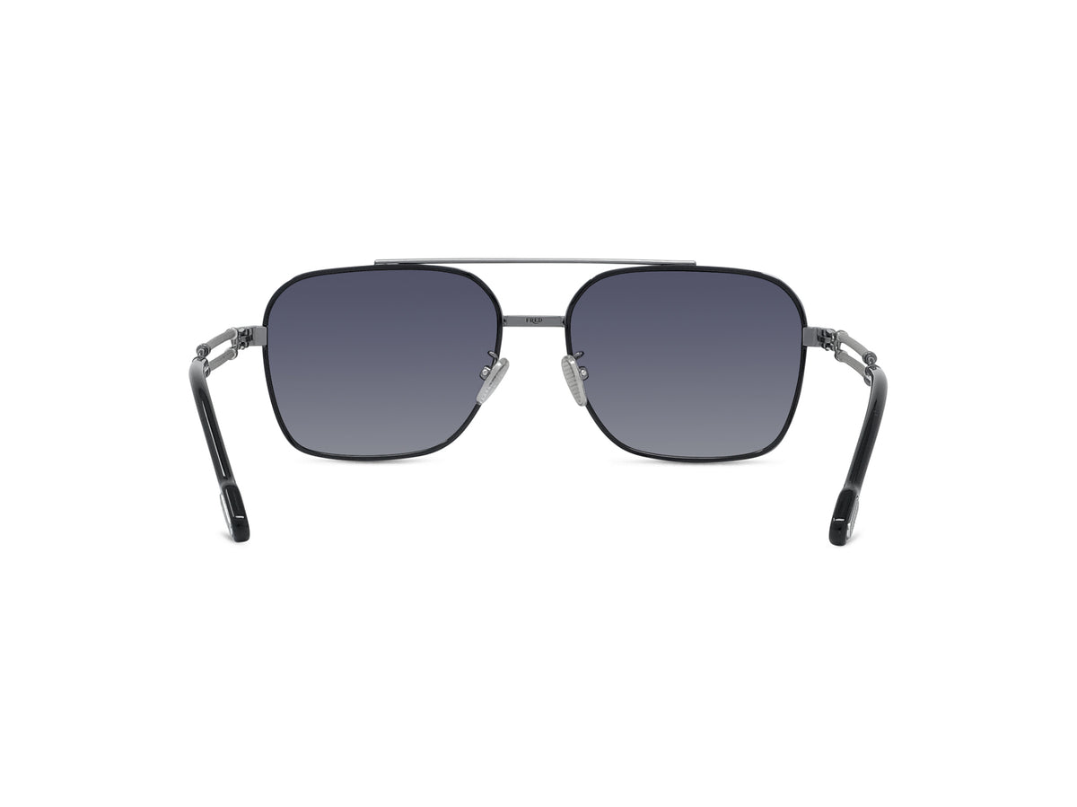 Silver Metal Navigator Sunglasses