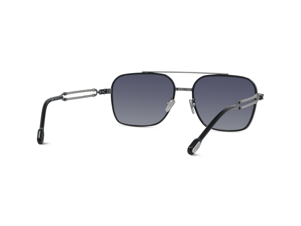 Silver Metal Navigator Sunglasses