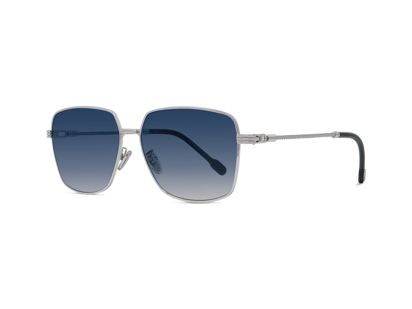 Silver Rectangular Sunglasses