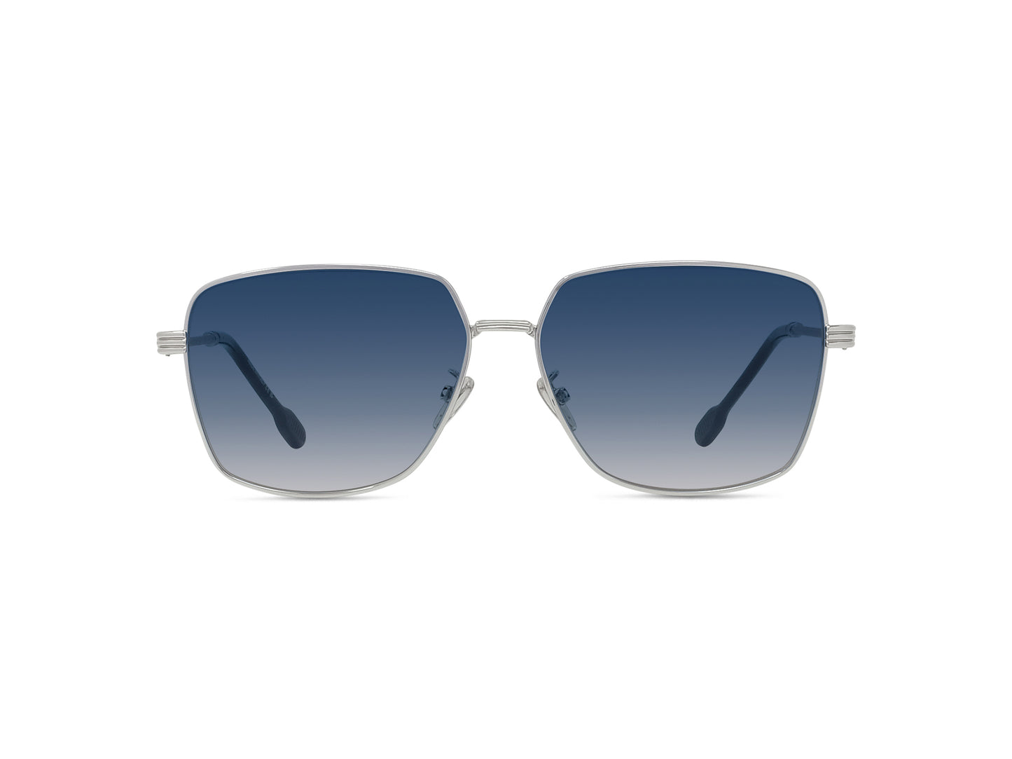 Silver Rectangular Sunglasses