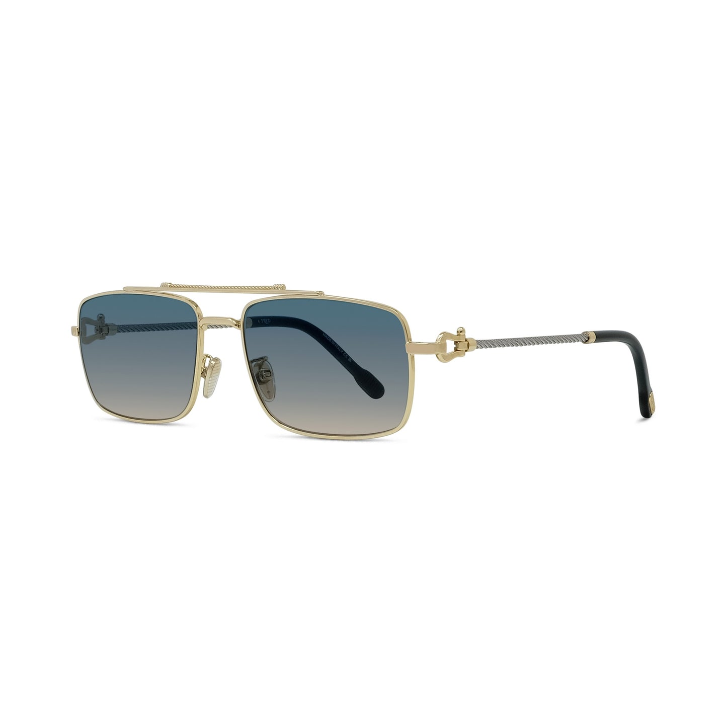 Rectangular Metal Sunglasses