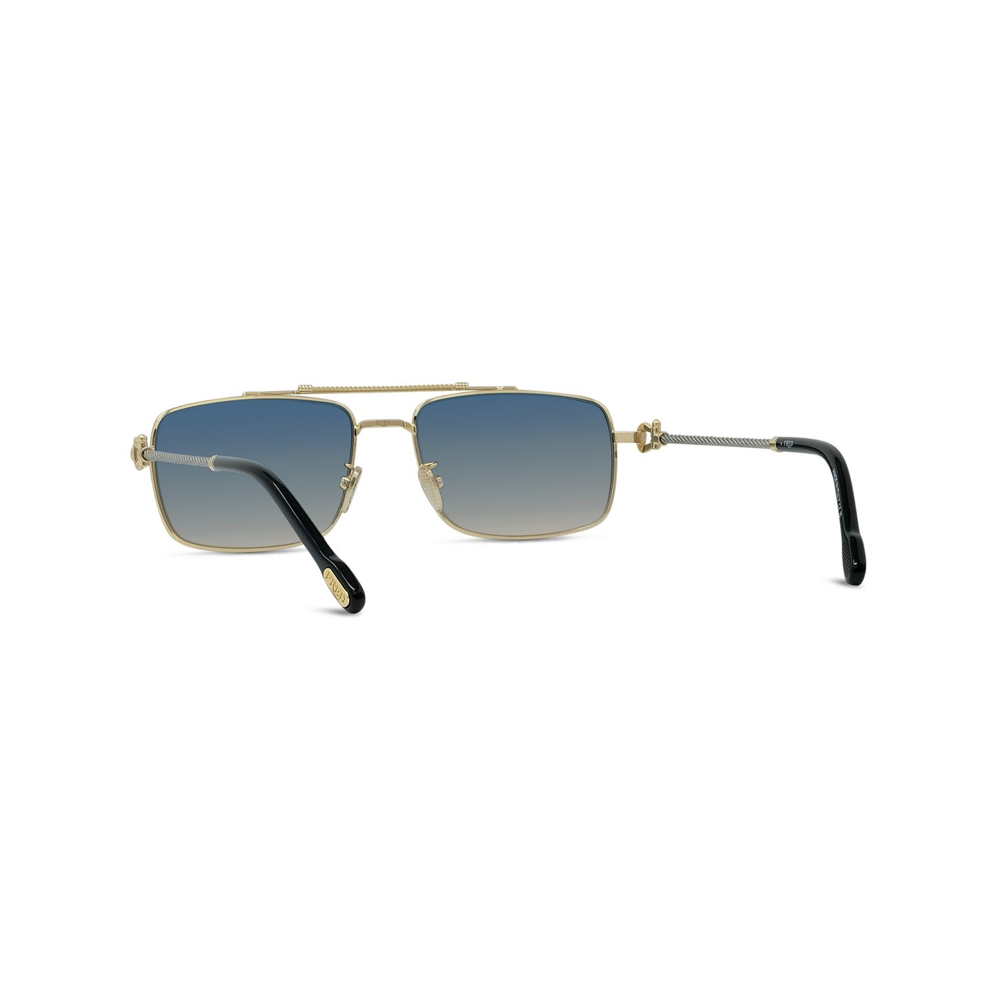 Rectangular Metal Sunglasses