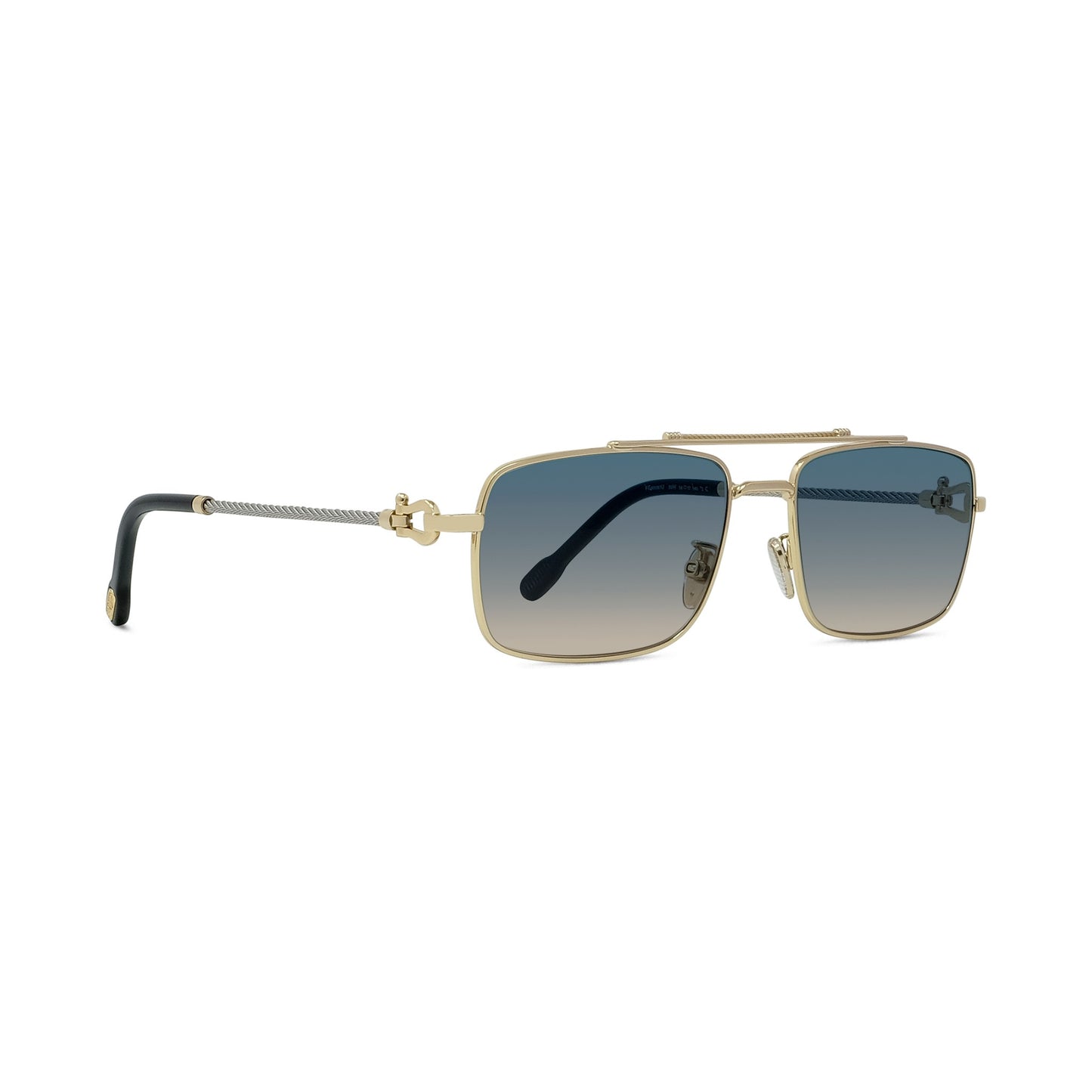 Rectangular Metal Sunglasses