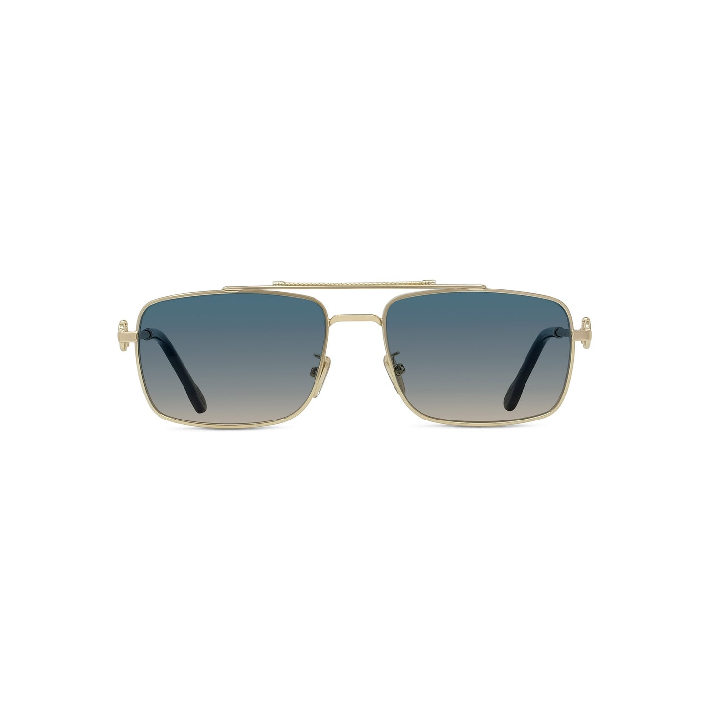 Rectangular Metal Sunglasses