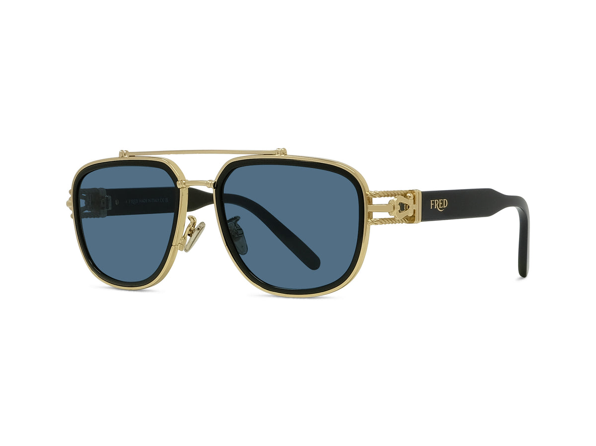 Navigator Sunglasses with Accessory Eyewear Kit Unisex BLACK NAVIGATOR – JAMES ORO main image 3
