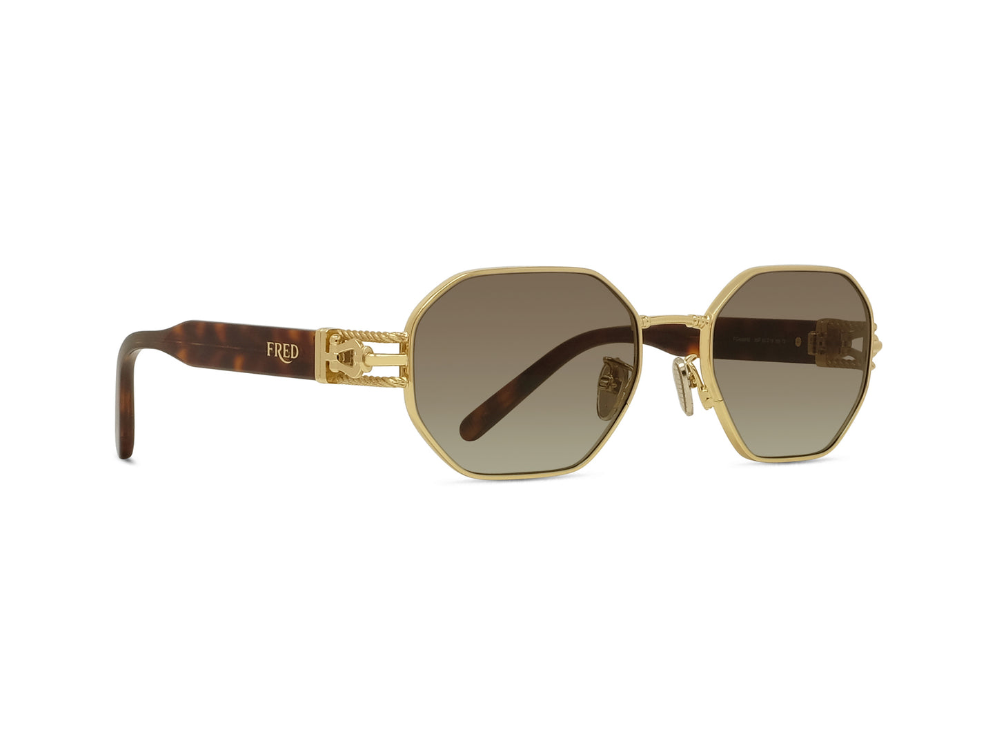 Gold Geometric Sunglasses