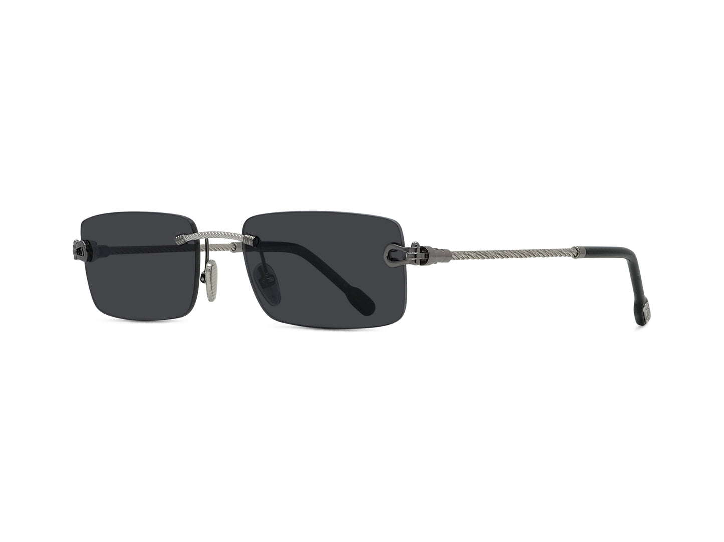 Rimless Rectangular Sunglasses