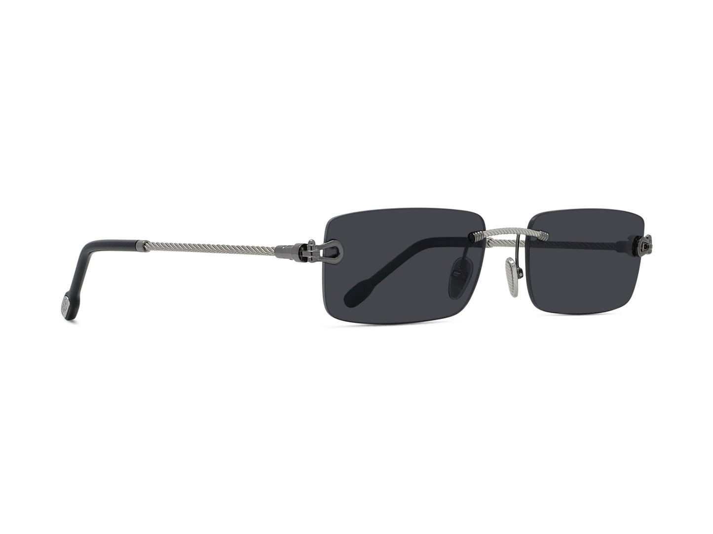 Rimless Rectangular Sunglasses