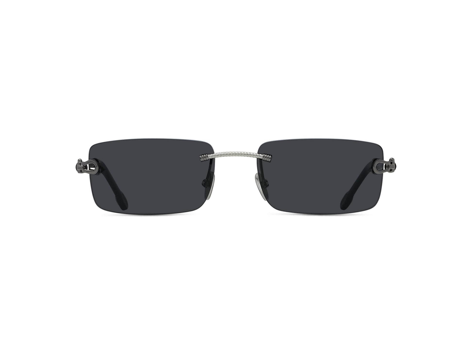 Rimless Rectangular Sunglasses