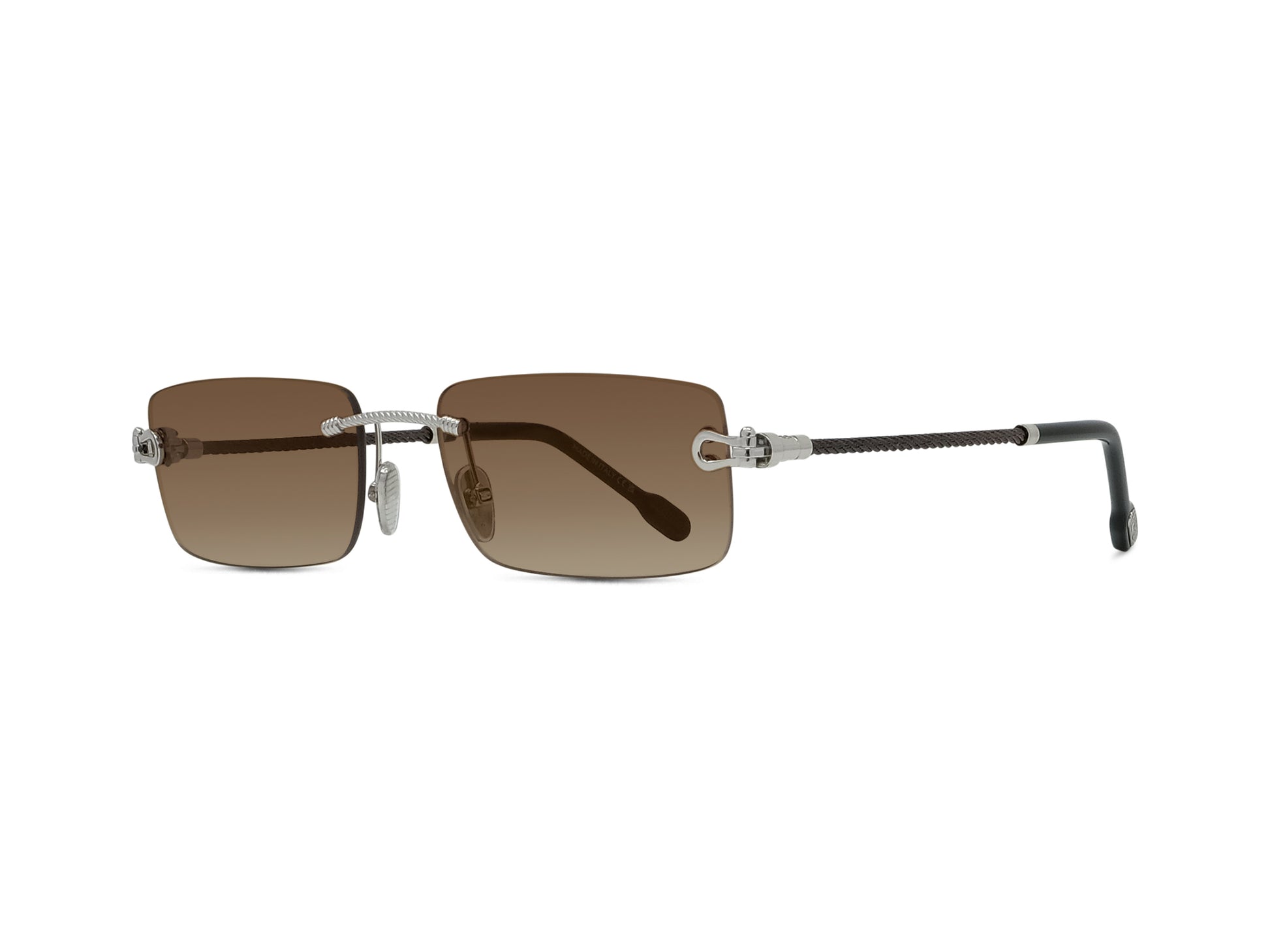Rimless Rectangular Sunglasses
