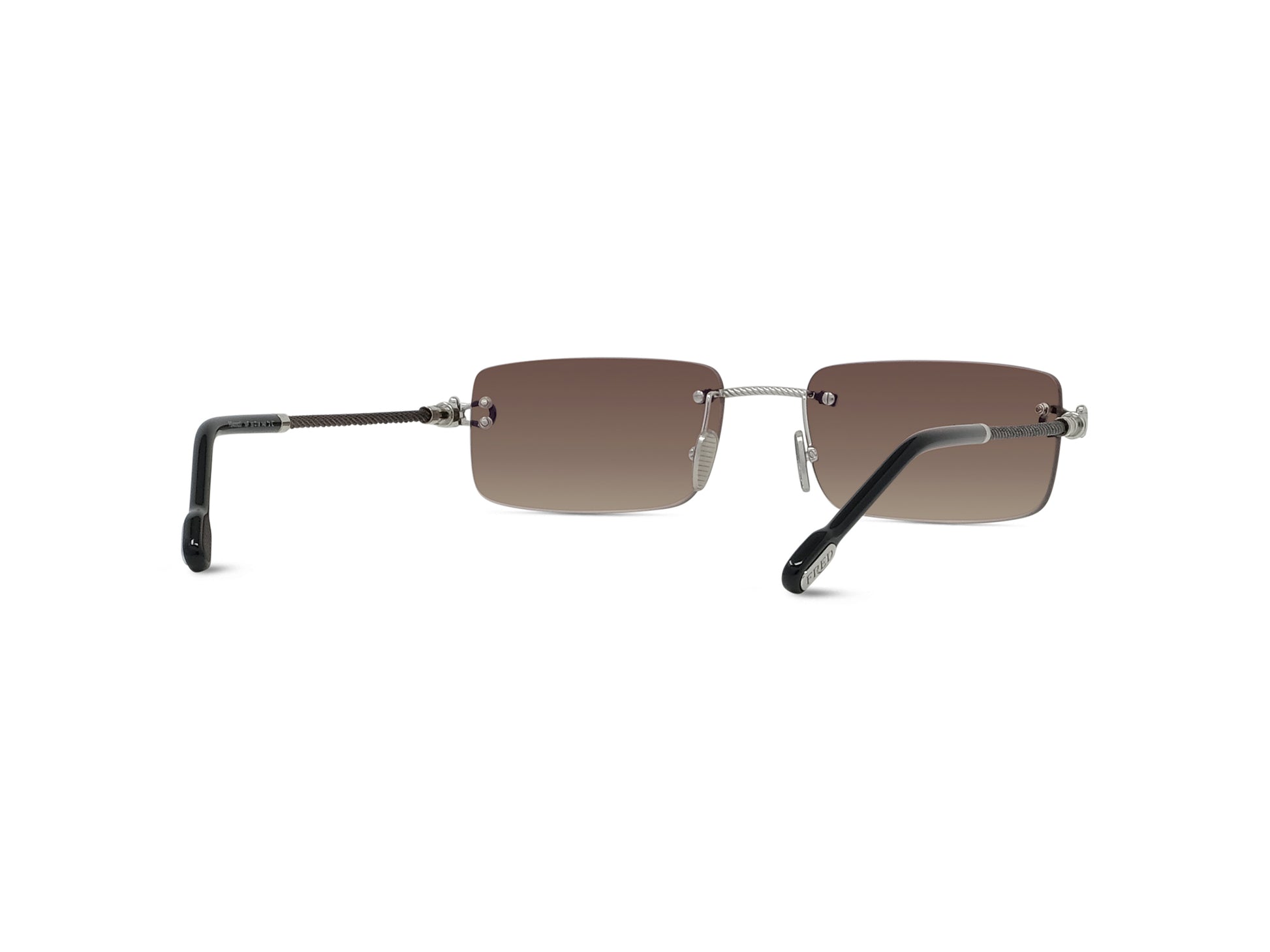 Rimless Rectangular Sunglasses