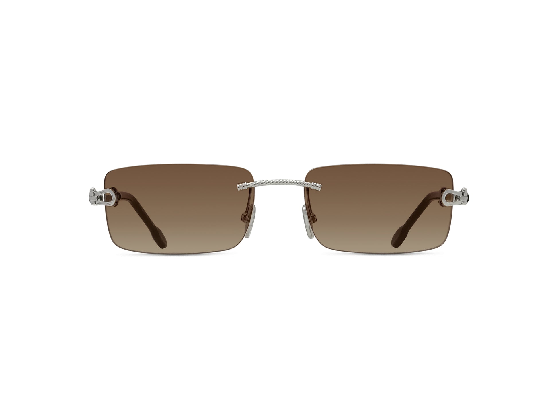 Rimless Rectangular Sunglasses