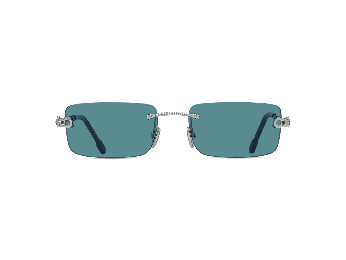 Rimless Rectangular Sunglasses