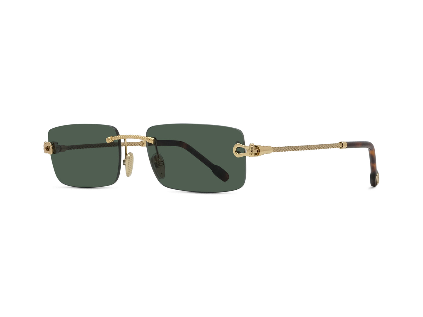 Rimless Rectangular Sunglasses