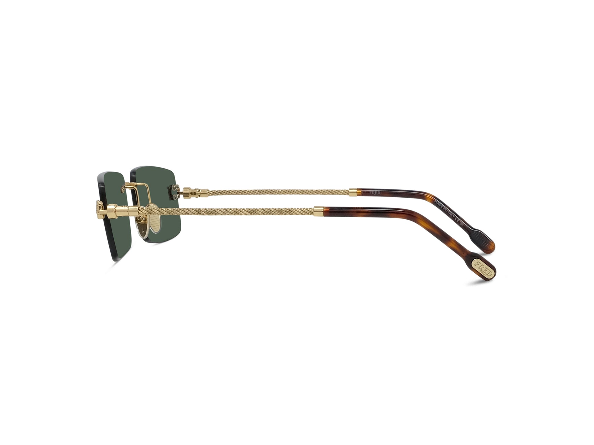 Rimless Rectangular Sunglasses
