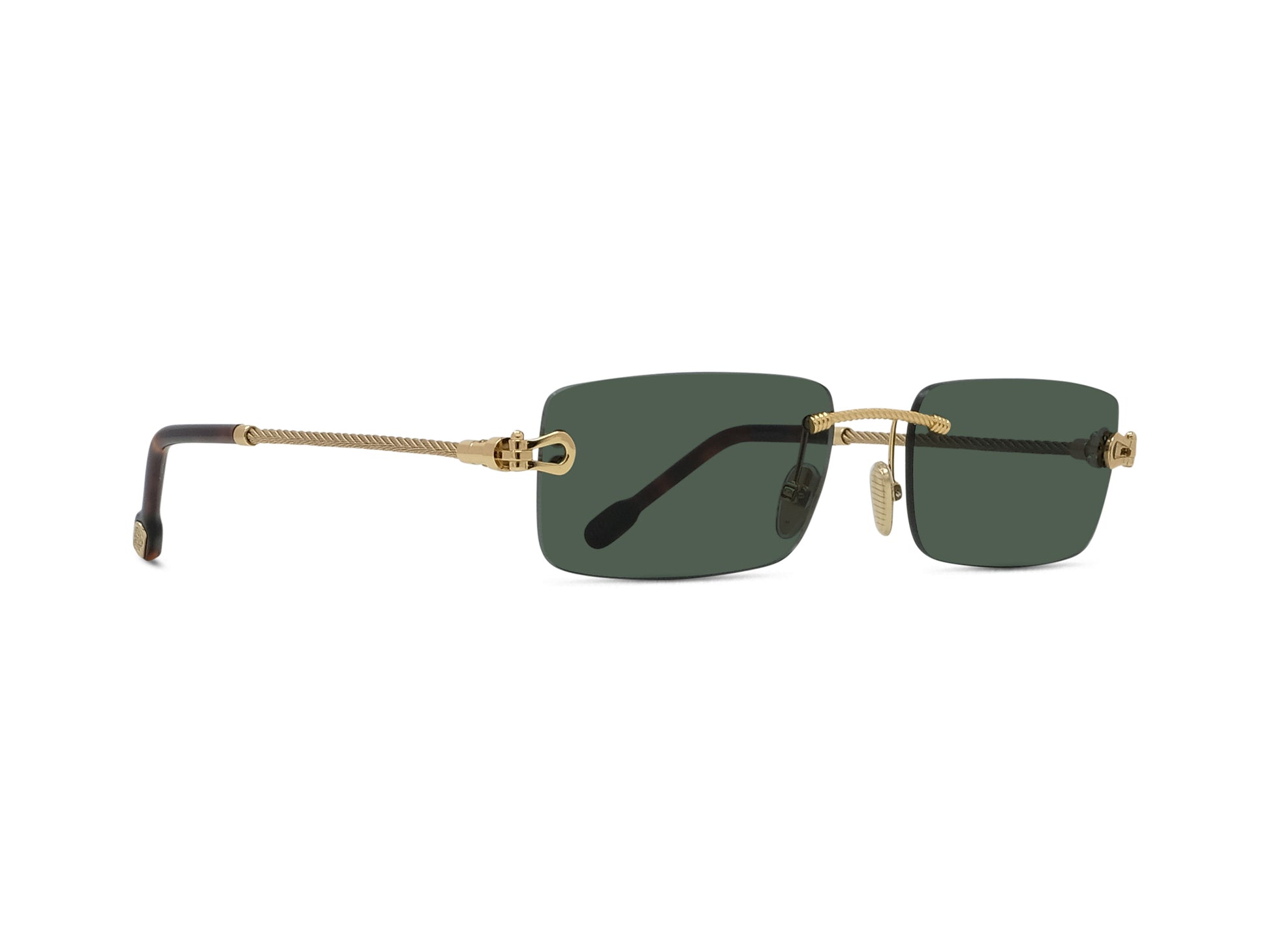 Rimless Rectangular Sunglasses