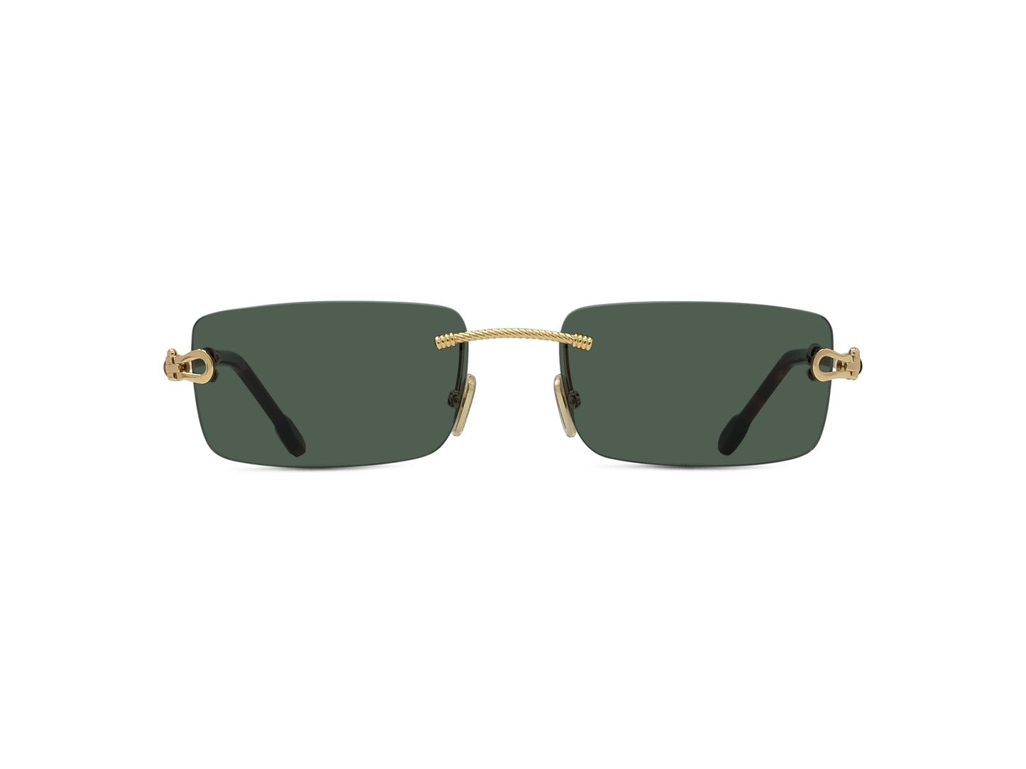 Rimless Rectangular Sunglasses