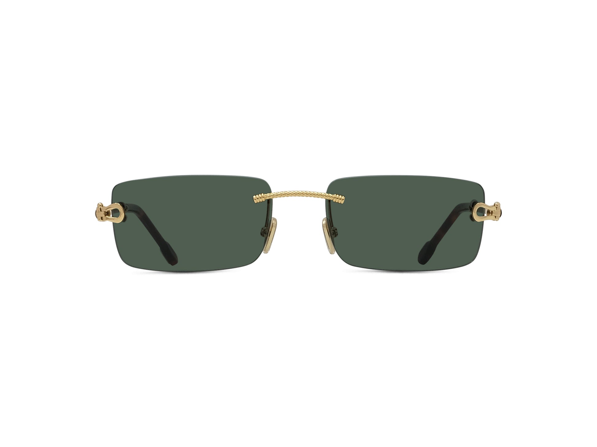 Rimless Rectangular Sunglasses