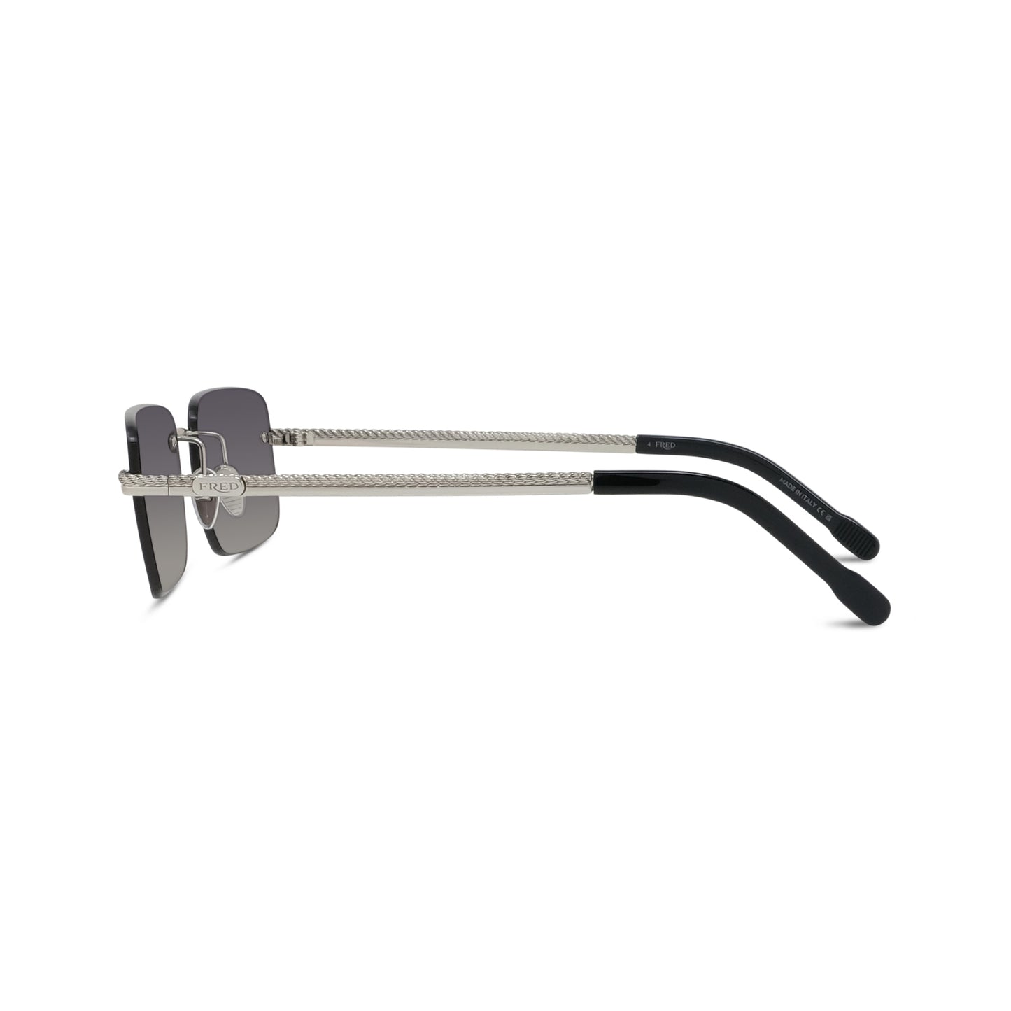 Rimless Rectangular Metal Sunglasses
