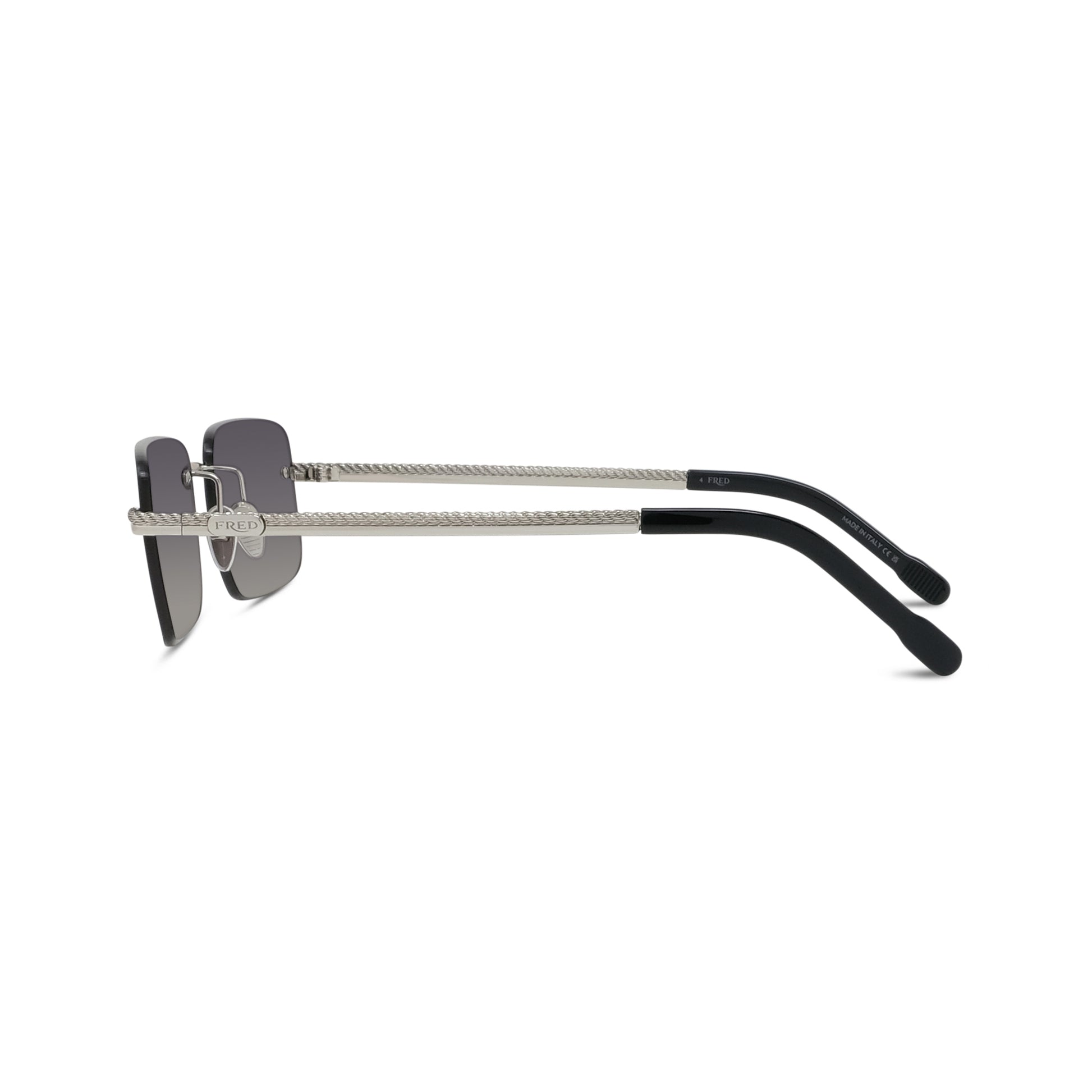 Rimless Rectangular Metal Sunglasses